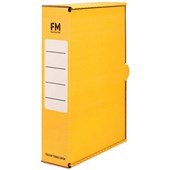 FM STORAGE CARTON FOOLSCAP W250 X H385 X D85MM YELLOW