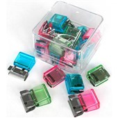 CARL MORI CLIP MEDIUM ASSORTED PACK 18