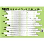 COLLINS MID YEAR WALL PLANNER A2 20242025