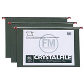 FM CRYSTALFILE SUSPENSION FILE FOOLSCAP GREEN PACK 10