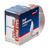 QUIKSTIK LABEL DISPENSER SALE PRICE WASNOW 44 X 65MM ORANGEWHITE PACK 100