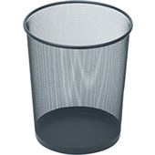 ESSELTE METAL MESH WASTE BIN 10 LITRE BLACK