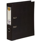 MARBIG LINEN LEVER ARCH FILE PE 75MM A4 BLACK