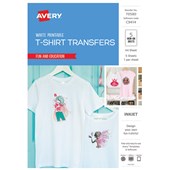 AVERY 70580 C9414 INSPIRED TSHIRT TRANSFER A4 WHITE PACK 5