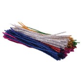 PIPE CLEANER DAS ASSORTED METALLIC COLOURS L300MM PKT150