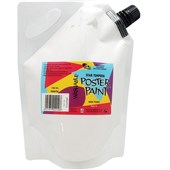 5 STAR TEMPERA POSTER PAINT POUCH WASHABLE 15L WHITE