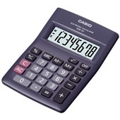 CASIO HANDHELD CALCULATOR MW5V 8 DIGIT BLACK