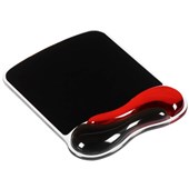 KENSINGTON MOUSE PAD DUO GEL WITH WRIST REST BLACKRED