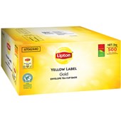 LIPTON YELLOW LABEL ENVELOPED TEA BAGS BOX 500