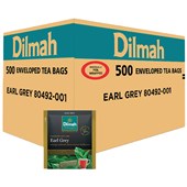 DILMAH TEA BAGS EARL GREY INDIVIDUALLY FOIL ENVELOPED BOX 500