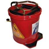 HARVEYS WRINGER BUCKET WHEELED 16L RED