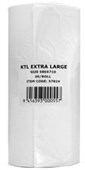 COVERIS BIN LINER KITCHEN TIDY EXTRA LARGE 36L W580 X H710 WHITE PACK 30