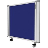 BOYD VISUALS PARTITION DESK MOUNTED UPHOLSTERED W560 X H450MM BLUE