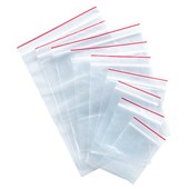 MINIGRIP PLASTIC BAG RESEALABLE 35MU W155 X L230MM CLEAR PACK 100