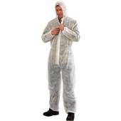 PROCHOICE COVERALL DISPOSABLE DOW POLYPROPYLENE MEDIUM WHITE