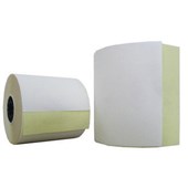 ICON CARBONLESS MACHINE ROLL 2 PLY 76 X 76MM PACK 5 WHITE AND YELLOW