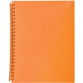 MARBIG DISPLAY BOOK REFILLABLE 20 POCKET A4 ORANGE