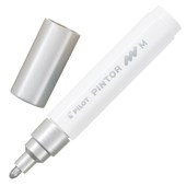 PILOT PINTOR PAINT MARKER BULLET MEDIUM 14MM SILVER