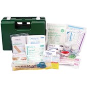 HELPIT FIRST AID KIT INDUSTRIAL AND COMMERCIAL IN PLASTIC BOX 112 PERSON