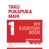 WARWICK MY EVERYDAY BOOK 1 TAKU PUKAPUKA MAHI UNRULED 32 LEAF