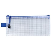 ICON PVC MESH ZIPPER BAG PENCIL CASE 230X105MM