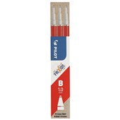 PILOT FRIXION REFILL ERASABLE 10MM RED PACK 3