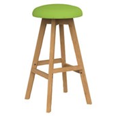 KNIGHT LUNA BUTTON BARSTOOL LIME GREEN