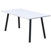 MODELLA II TABLE W1800 X D800 X H720MM BLACK FRAME SNOWDRIFT