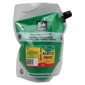 5 STAR NZACRYL ACRYLIC PAINT POUCH 15L DEEP GREEN