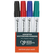 OPD WHITEBOARD MARKERS BULLET ASSORTED WALLET 4