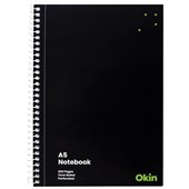 OKIN SPIRAL NOTEBOOK A5 SOFT COVER 200 PAGE