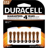 DURACELL HEARING AID 312 BATTERY PACK 8