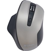 VERBATIM SILENT ERGONOMIC WIRELESS LED MOUSE GREY