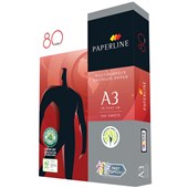 PAPERLINE 100 RECYCLED A3 COPY PAPER 80GSM WHITE PACK 500 SHEETS