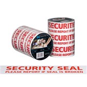 MPH MESSAGE TAPE RED ON WHITE 48MM X 100M SECURITY SEAL