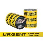 MPH MESSAGE TAPE BLACK ON YELLOW 48MM X 100M URGENT SAME DAY