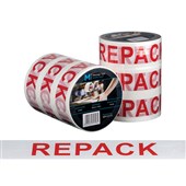 MPH MESSAGE TAPE RED ON WHITE 48MM X 100M REPACK