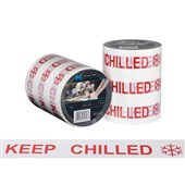 MPH MESSAGE TAPE RED ON WHITE 48MM X 100M KEEP CHILLED