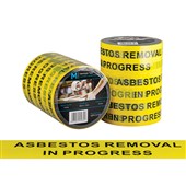 MPH MESSAGE TAPE BLACK ON YELLOW 48MM X 100M ASBESTOS REMOVAL