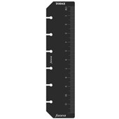 FILOFAX POCKET REFILL RULER PAGE MARKER BLACK