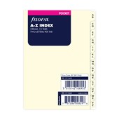 FILOFAX POCKET REFILL A  Z INDEX CREAM