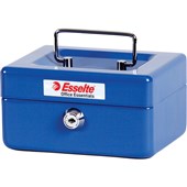 ESSELTE CLASSIC CASH BOX 152 X 118 X 80MM SIZE 6 BLUE