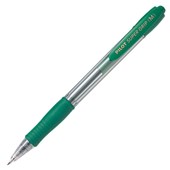 PILOT SUPER GRIP RETRACTABLE BALLPOINT PEN MEDIUM 10MM GREEN