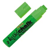 TEXTA LIQUID CHALK MARKER JUMBO DRY WIPE CHISEL 150MM GREEN