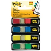 POSTIT 6834 MINI INDEX FLAGS PRIMARY ASSORTED PACK 140