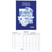 COLLINS VEHICLE LOG BOOK W215 X L150MM 44 LEAF