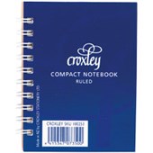 CROXLEY COMPACT NOTEBOOK RULED W76 X L102MM 50 LEAF