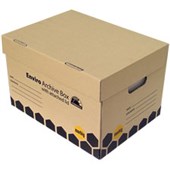 MARBIG ENVIRO ARCHIVE BOX ATTACHED LID W315 X H260 X L420MM