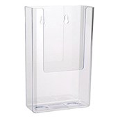 DEFLECTO BROCHURE HOLDER DL 1 TIER WALL MOUNT CLEAR