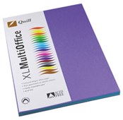 QUILL XL COLOURED PAPER A4 80GSM ASSORTED COLOURS PACK 100